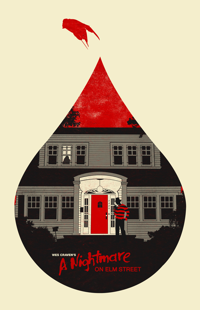 A Nightmare on Elm Street movie poster design